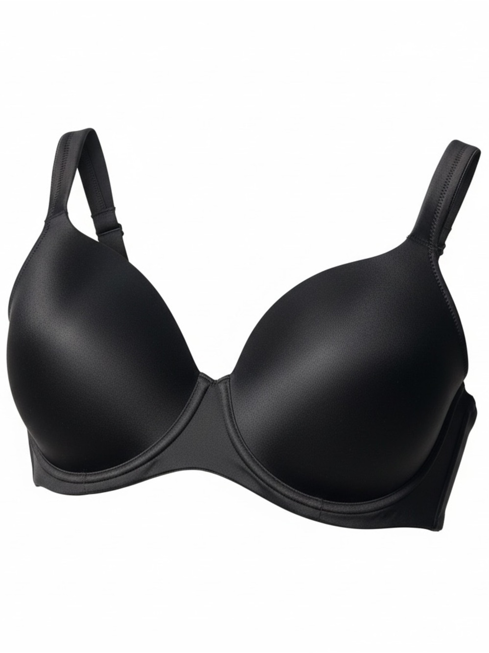 Soma Classic Black T-Shirt Underwire Bra — Smooth Everyday Support size 38DD NWT